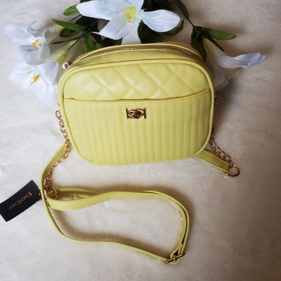 bebe Handbags - SOLD New Bebe Multi Quilt Camera Crossbody Bag